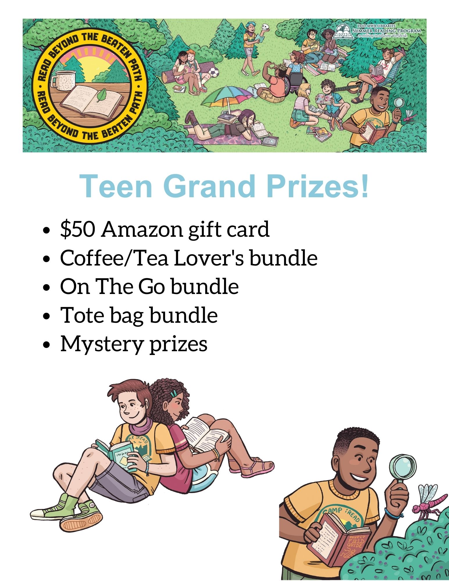 Teen Grand Prizes Summer Reading 2022
