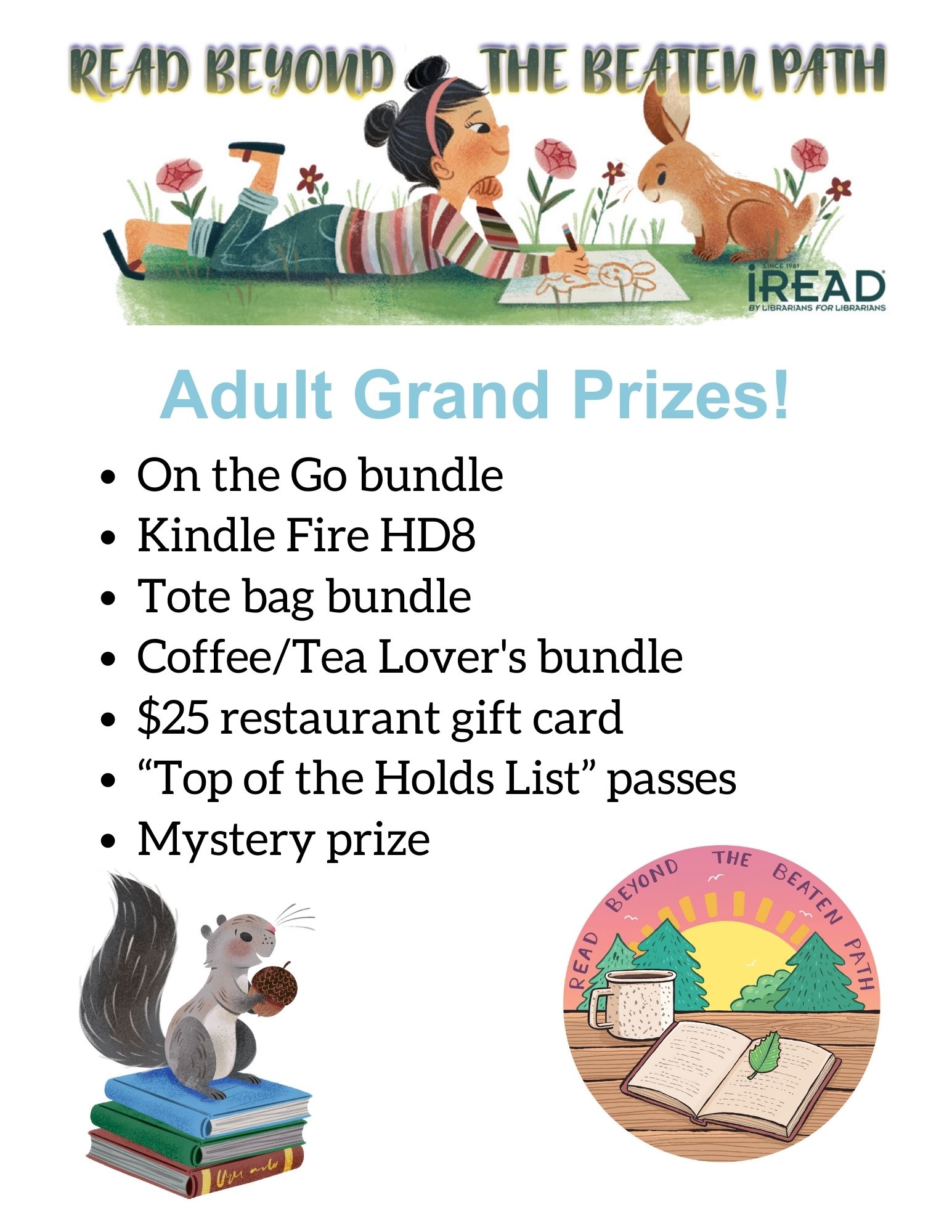 Adult Grand Prizes Summer Reading 2022